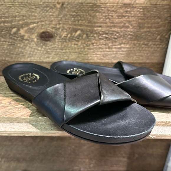 ATP Atelier ORIA Vacchetta Flat Slide Sandals  in Black Size 36/6 - Picture 3 of 7